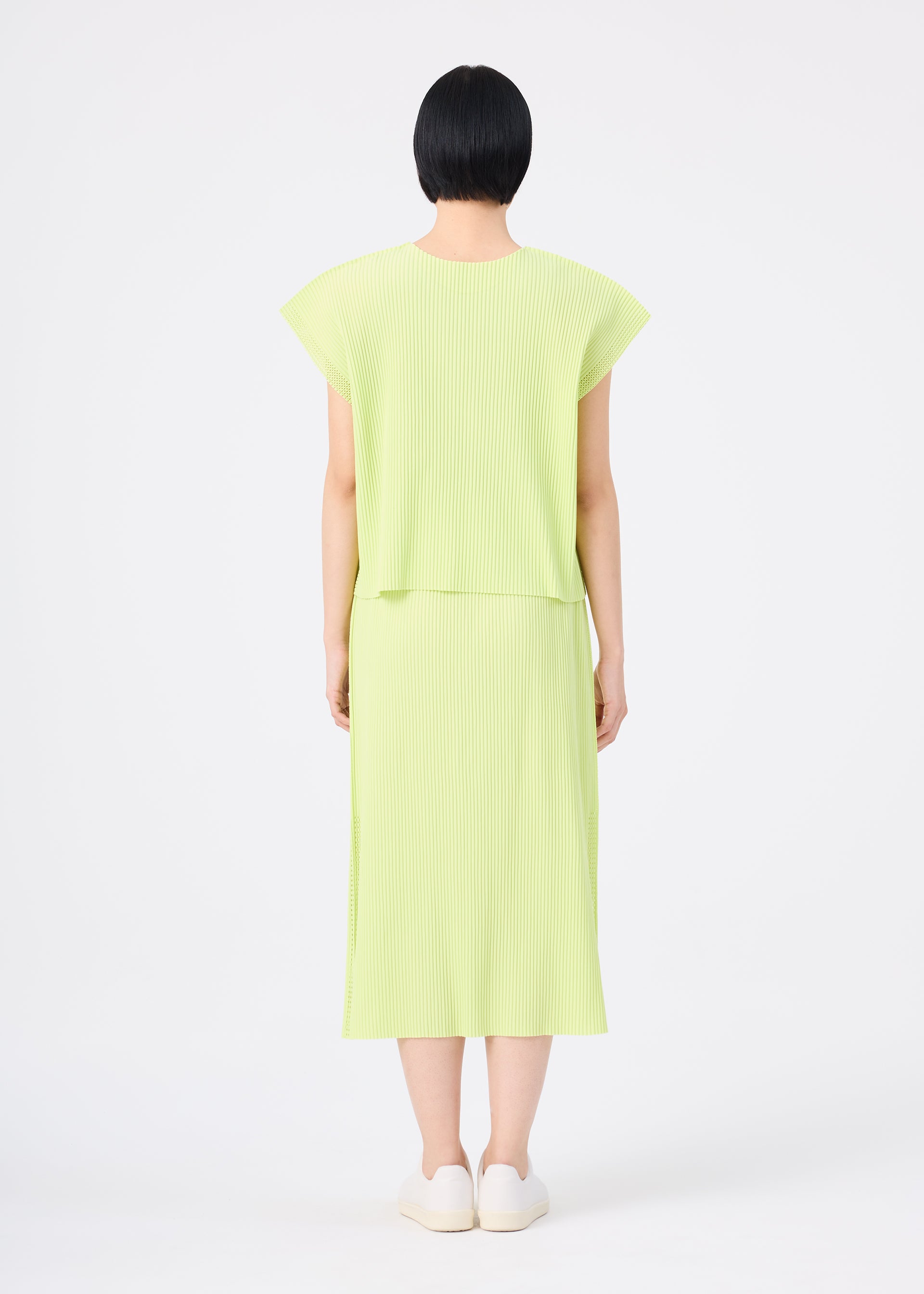 MESH PLEATS、ウィメンズ_スカート、着用画像2