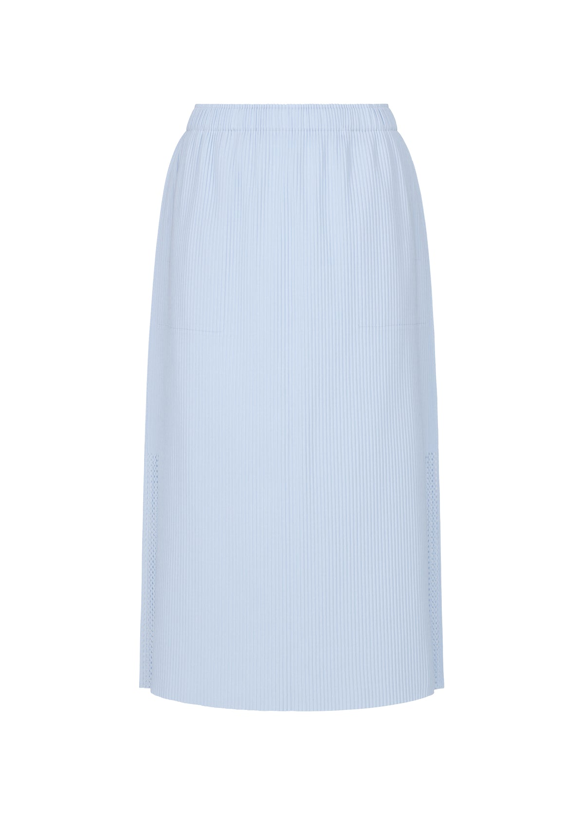 MESH PLEATS、ウィメンズ_スカート、ブルー