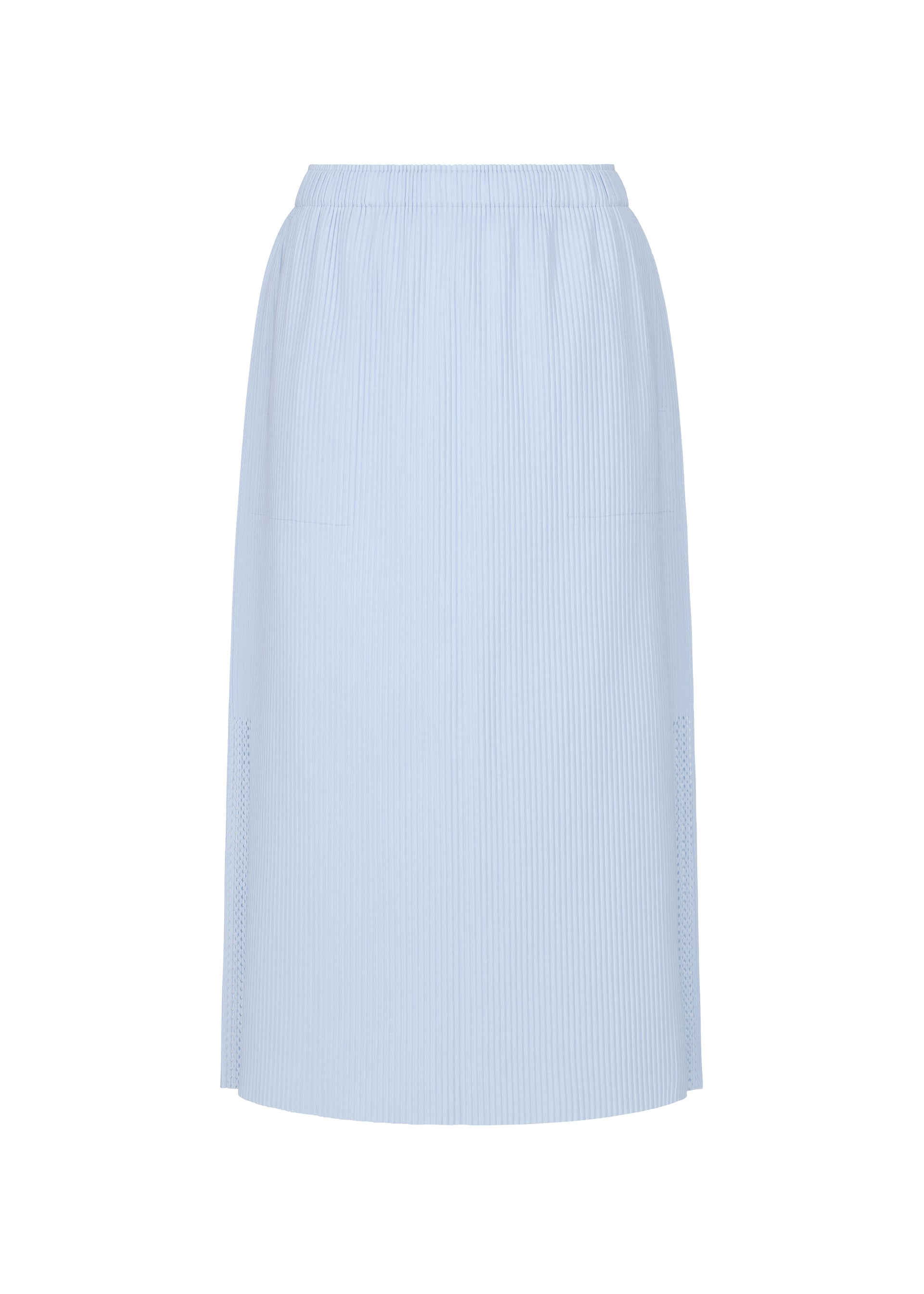 MESH PLEATS、ウィメンズ_スカート、ブルー