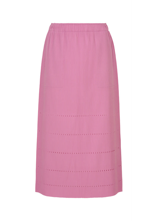 FINE KNIT PLEATS BOTTOM 1、ウィメンズ_スカート、ピンク