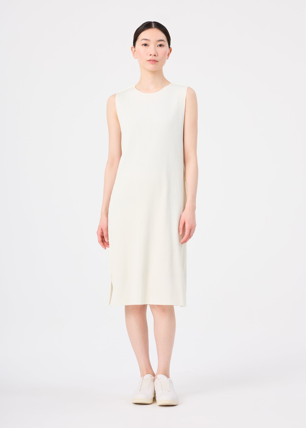 FINE KNIT PLEATS、ウィメンズ_ワンピース、着用画像1