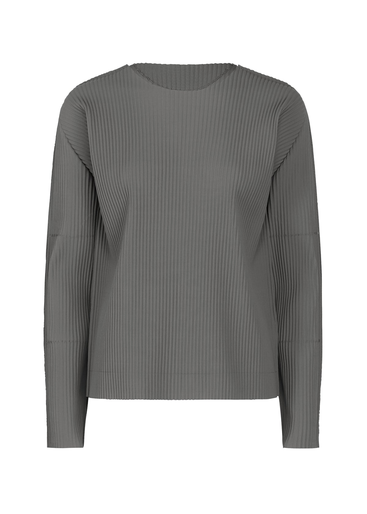 FINE KNIT PLEATS COLOR 2、ウィメンズ_トップス_トップ、グレー