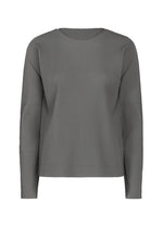 FINE KNIT PLEATS COLOR 2、ウィメンズ_トップス_トップ、グレー