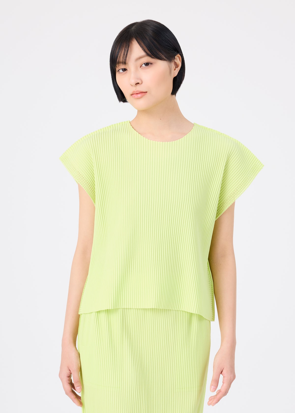 MESH PLEATS、ウィメンズ_トップス_トップ、着用画像1