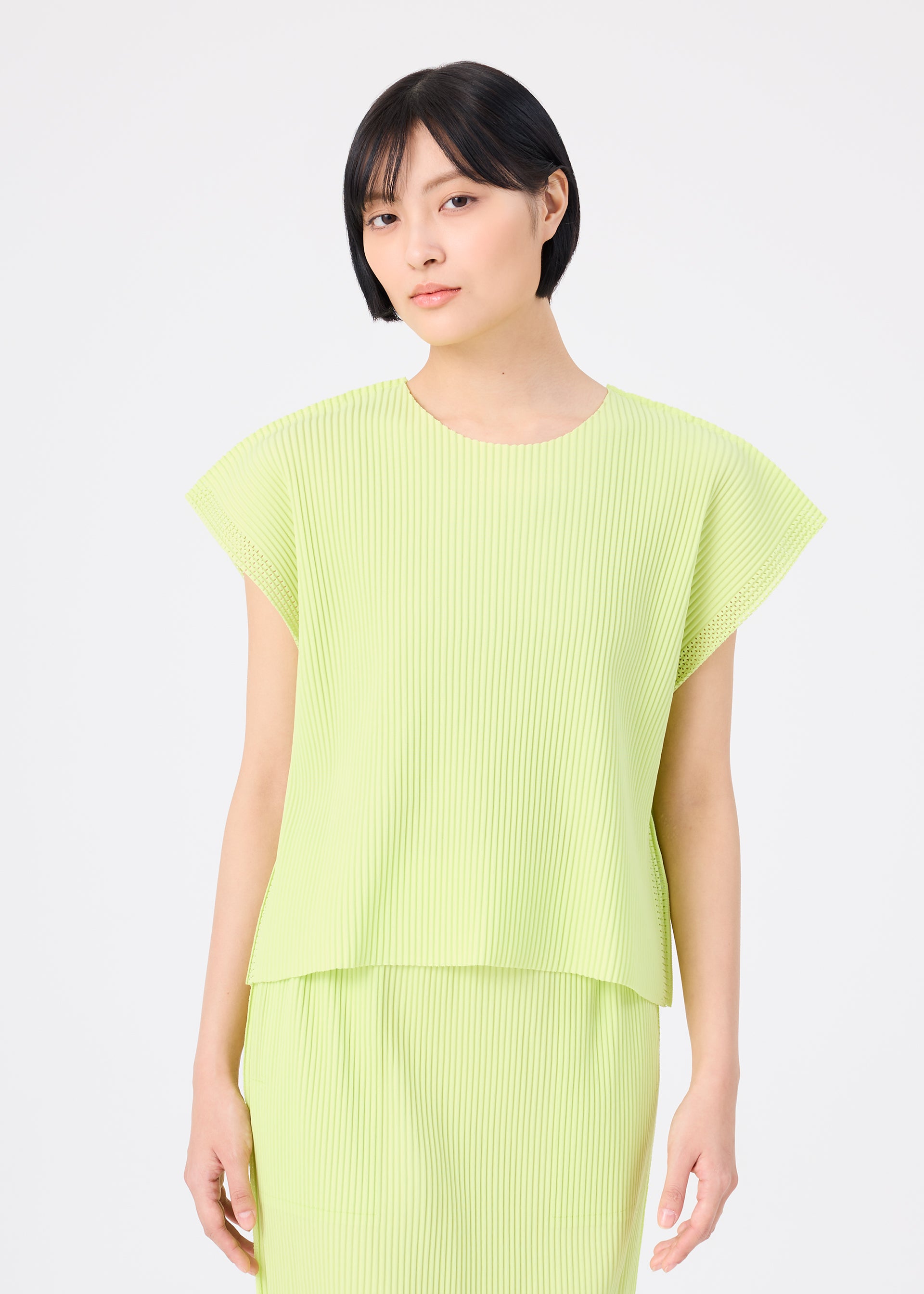 MESH PLEATS、ウィメンズ_トップス_トップ、着用画像1