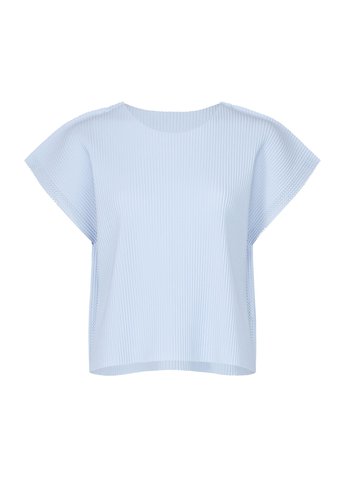 MESH PLEATS、ウィメンズ_トップス_トップ、ブルー