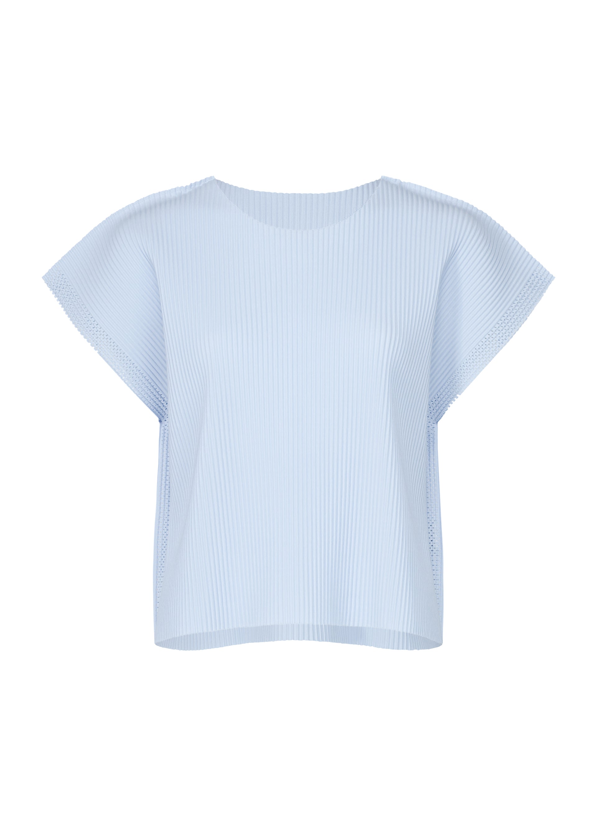MESH PLEATS、ウィメンズ_トップス_トップ、ブルー