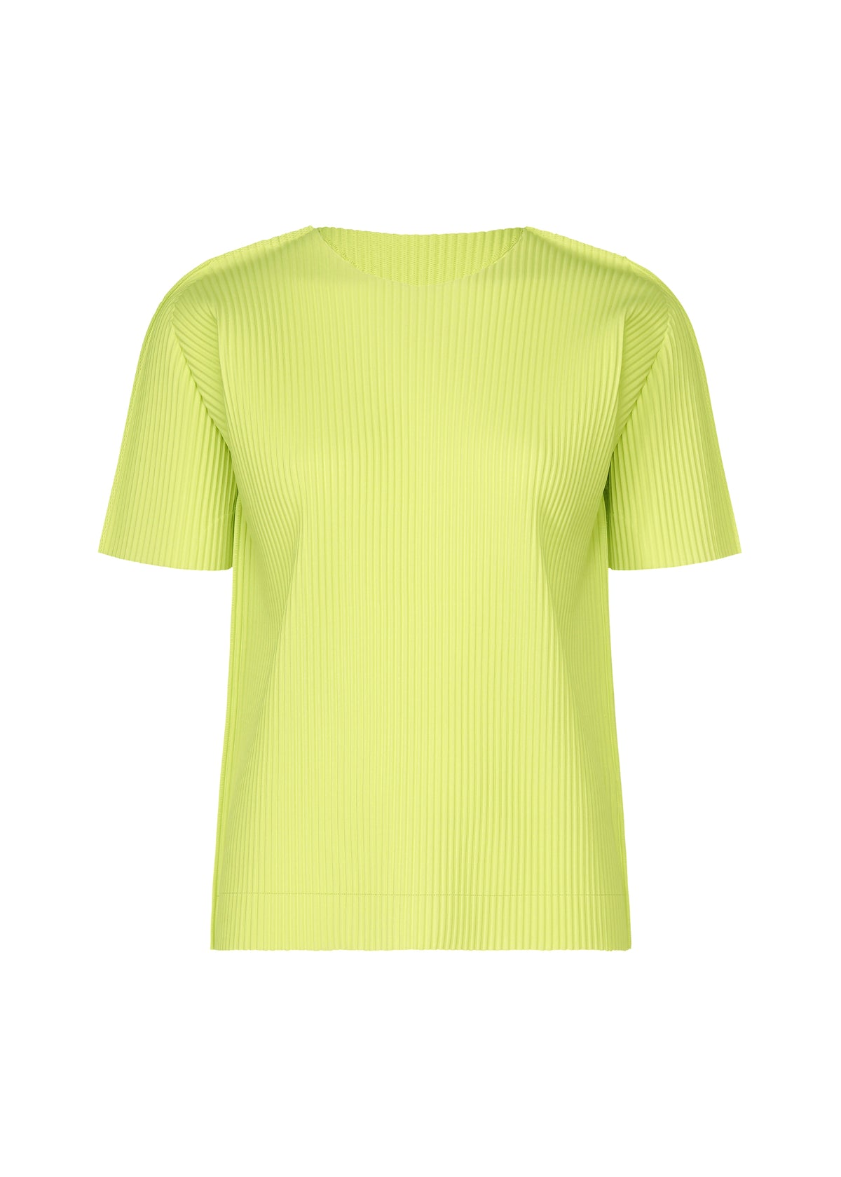 FINE KNIT PLEATS COLOR 1、ウィメンズ_トップス_トップ、イエロー