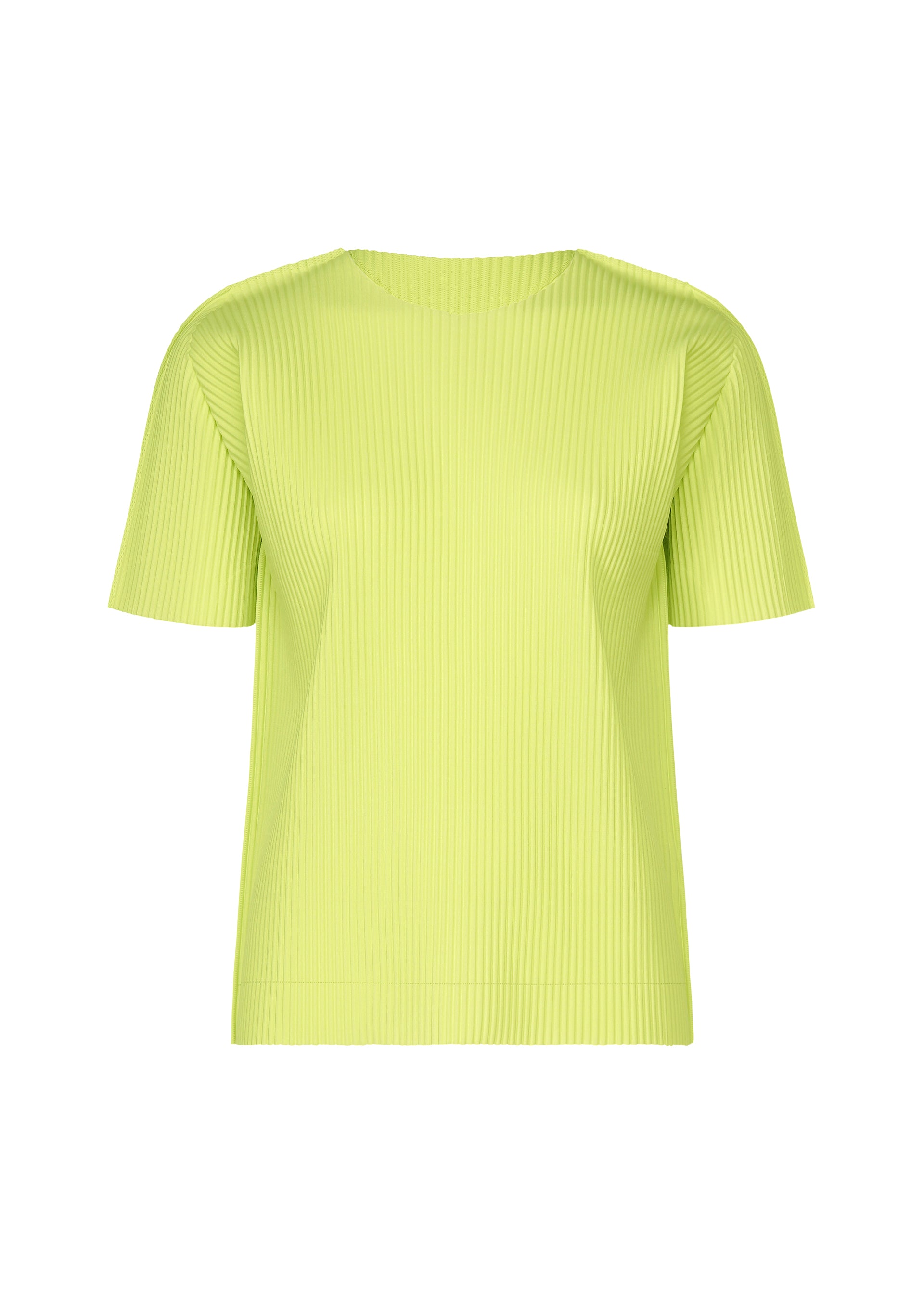 FINE KNIT PLEATS COLOR 1、ウィメンズ_トップス_トップ、イエロー