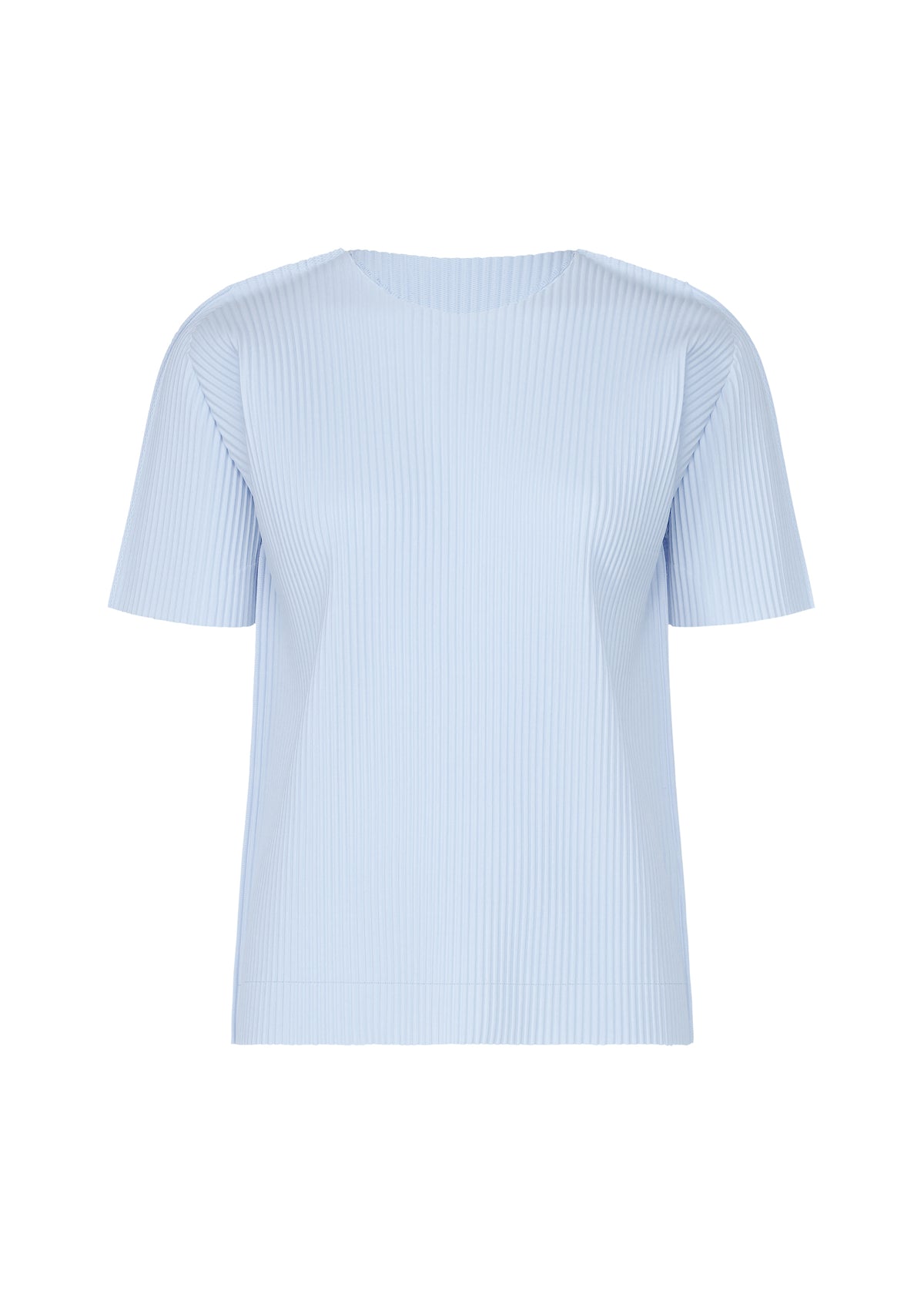 FINE KNIT PLEATS COLOR 1、ウィメンズ_トップス_トップ、ブルー