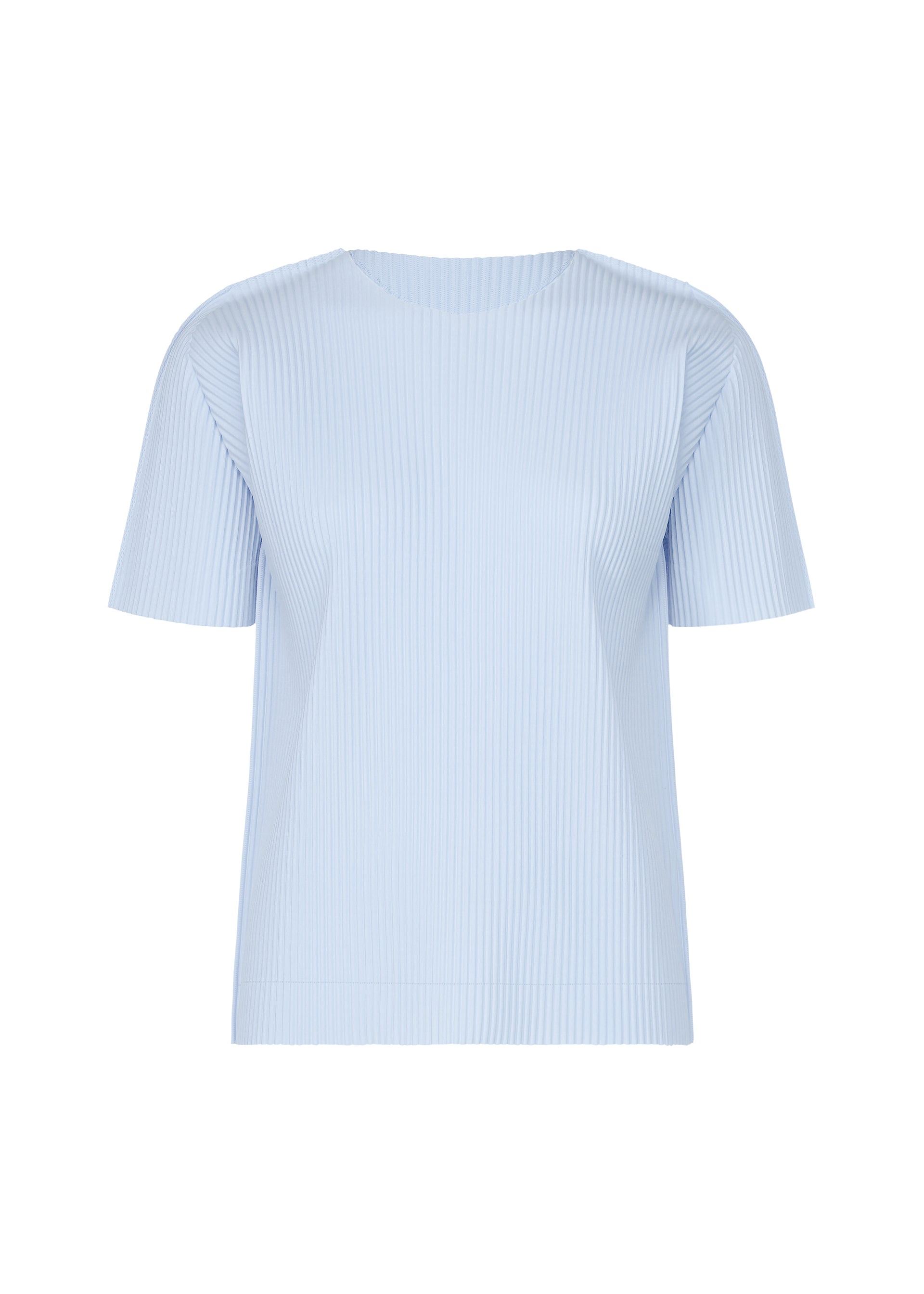 FINE KNIT PLEATS COLOR 1、ウィメンズ_トップス_トップ、ブルー