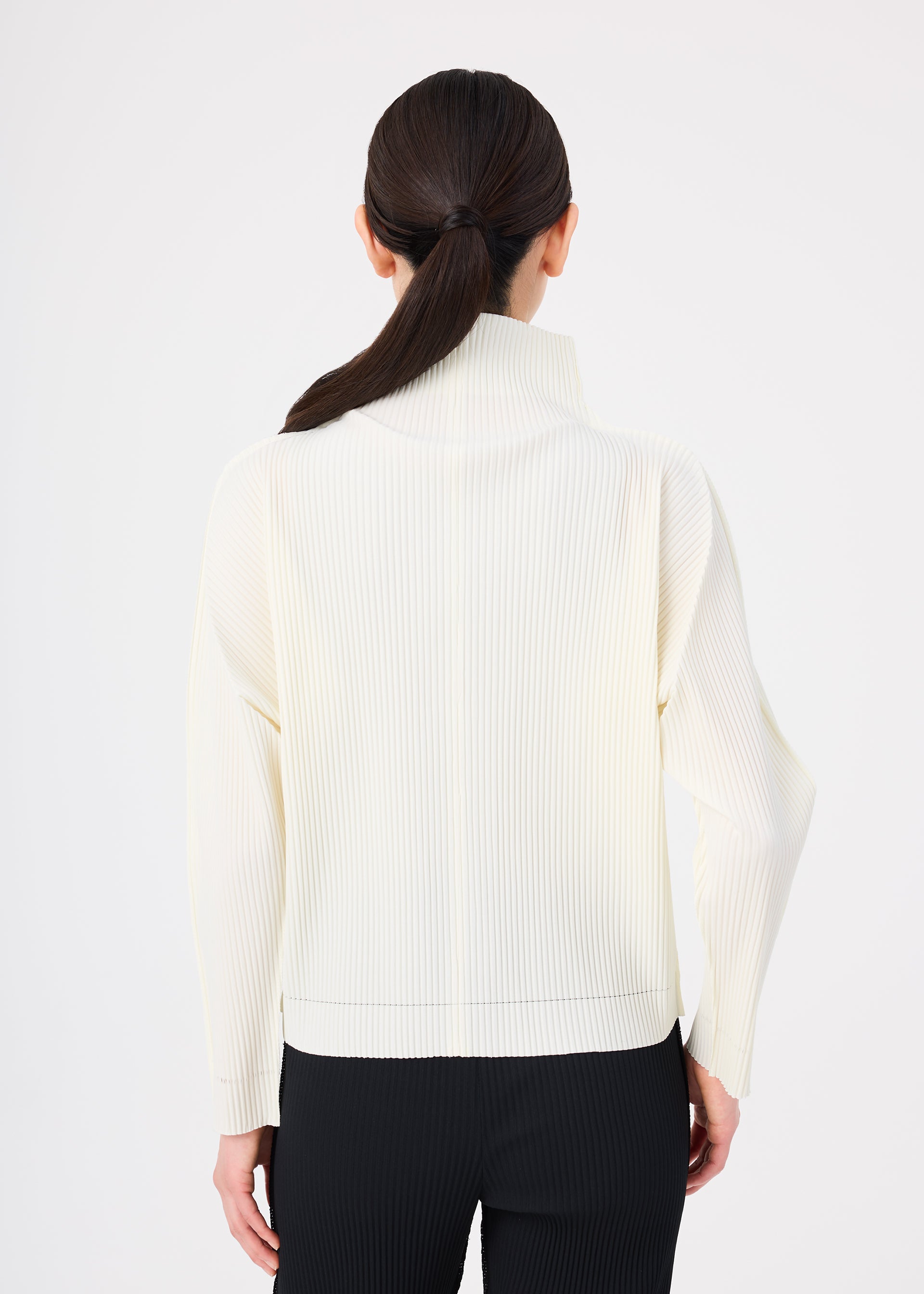 FINE KNIT PLEATS、ウィメンズ_トップス_カーディガン、着用画像2