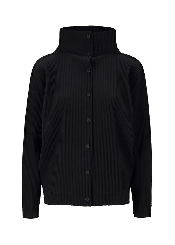 FINE KNIT PLEATS、ウィメンズ_トップス_カーディガン、ブラック