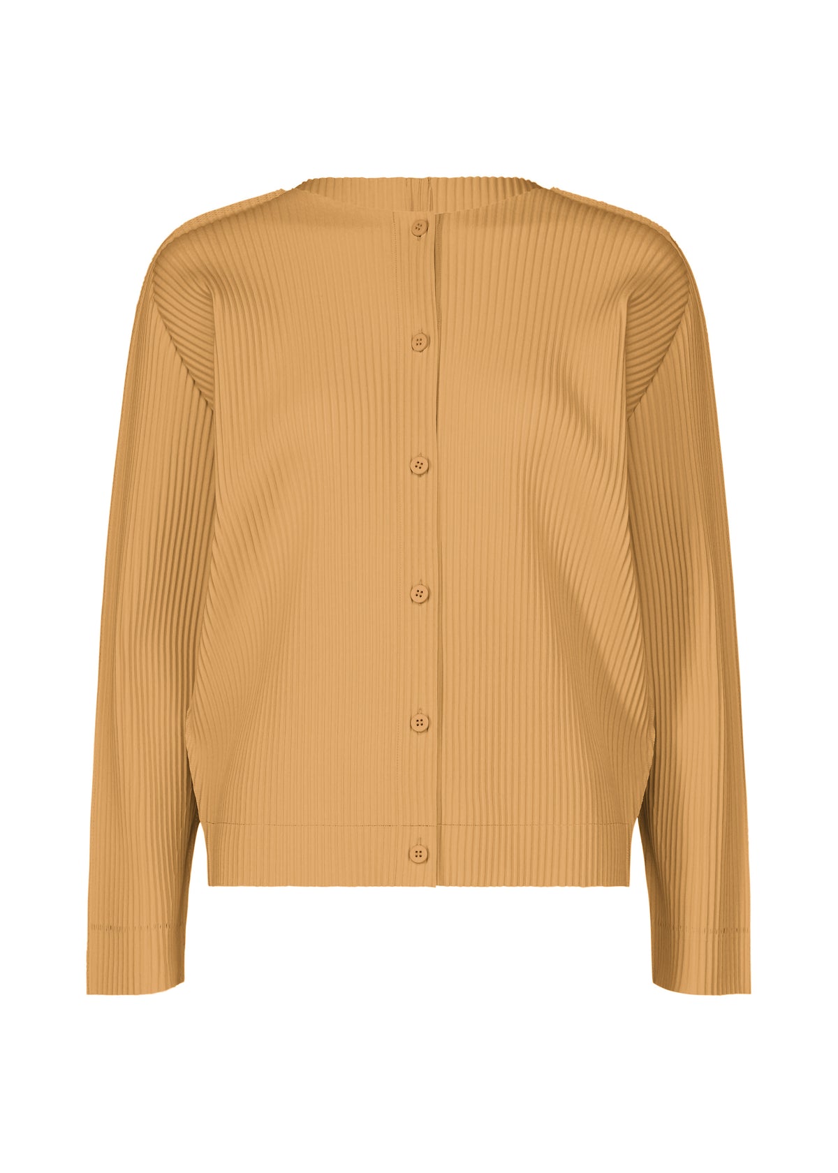 FINE KNIT PLEATS COLOR 1、ウィメンズ_トップス_カーディガン、ベージュ