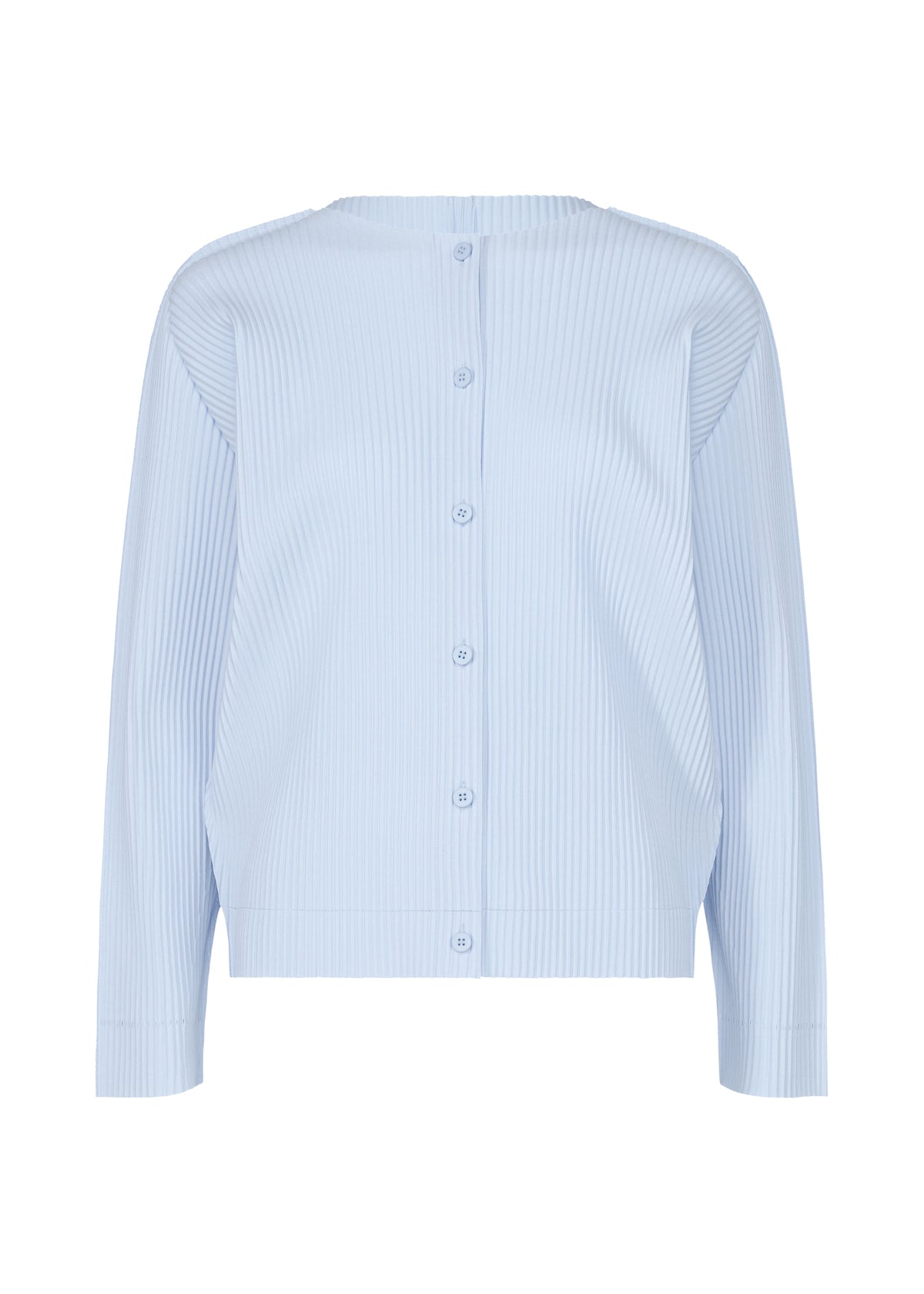FINE KNIT PLEATS COLOR 1、ウィメンズ_トップス_カーディガン、ブルー