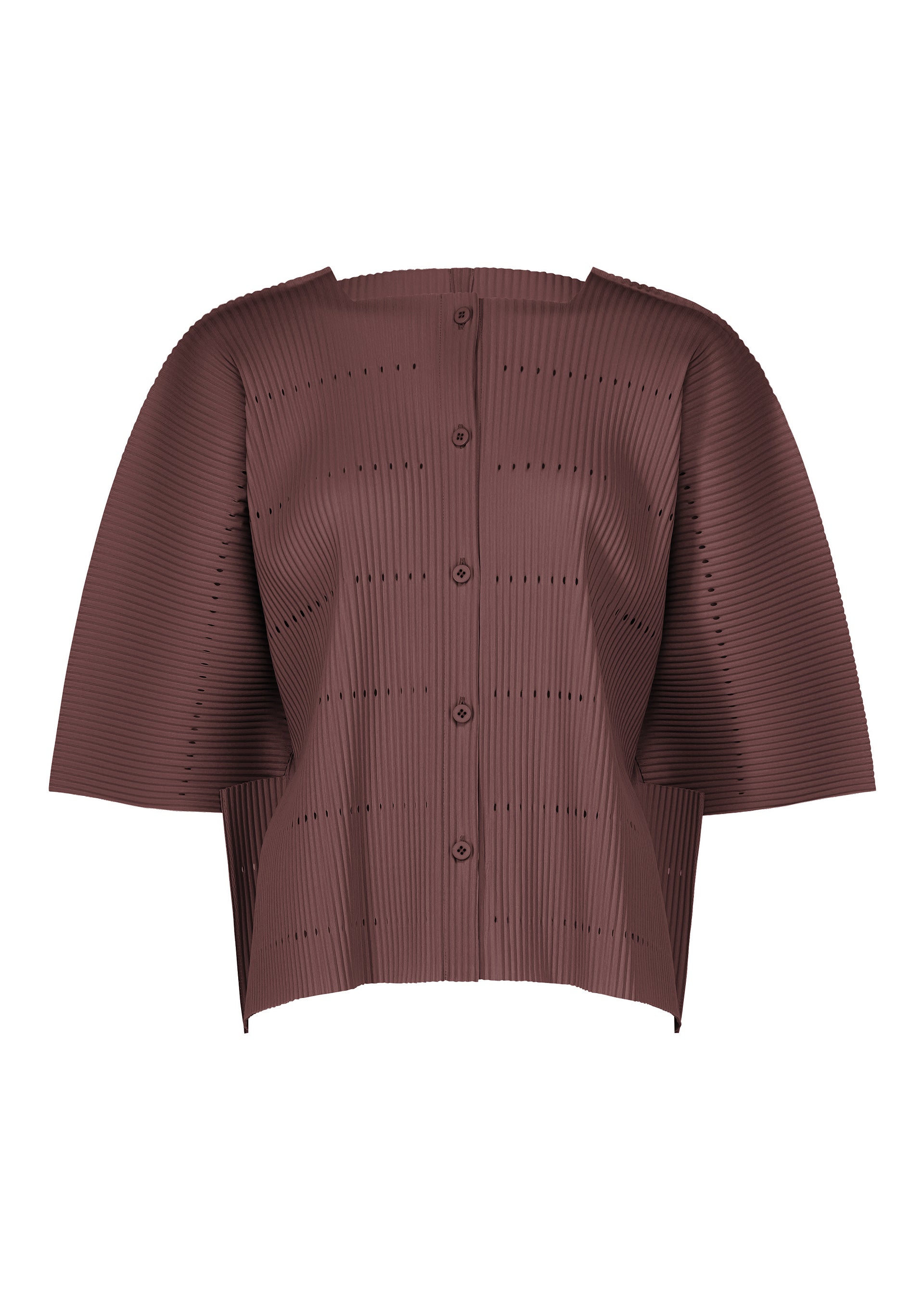 TOWER PLEATS、ウィメンズ_トップス_カーディガン、パープル