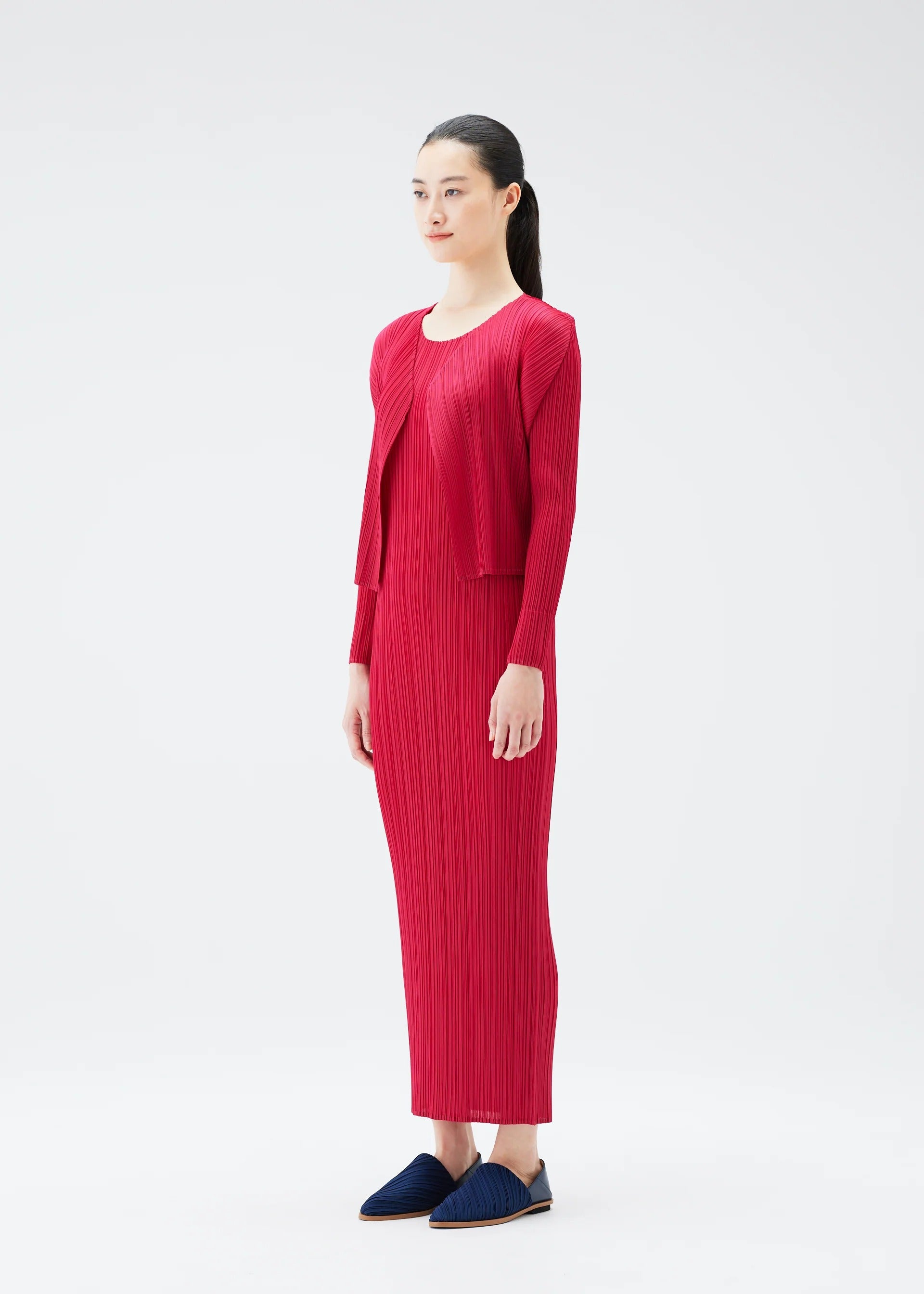 NEW COLORFUL BASICS 4、ウィメンズ_トップス_カーディガン、着用画像2