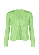 NEW COLORFUL BASICS 4、ウィメンズ_トップス_カーディガン、グリーン