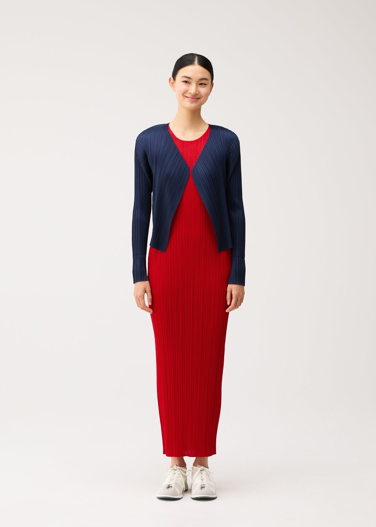 NEW COLORFUL BASICS 5、ウィメンズ_トップス_カーディガン、着用画像1