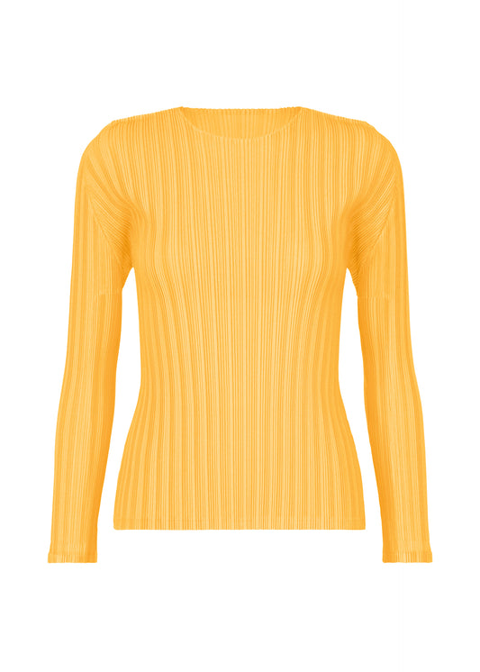 RIB PLEATS JANUARY、ウィメンズ_トップス_トップ、イエロー