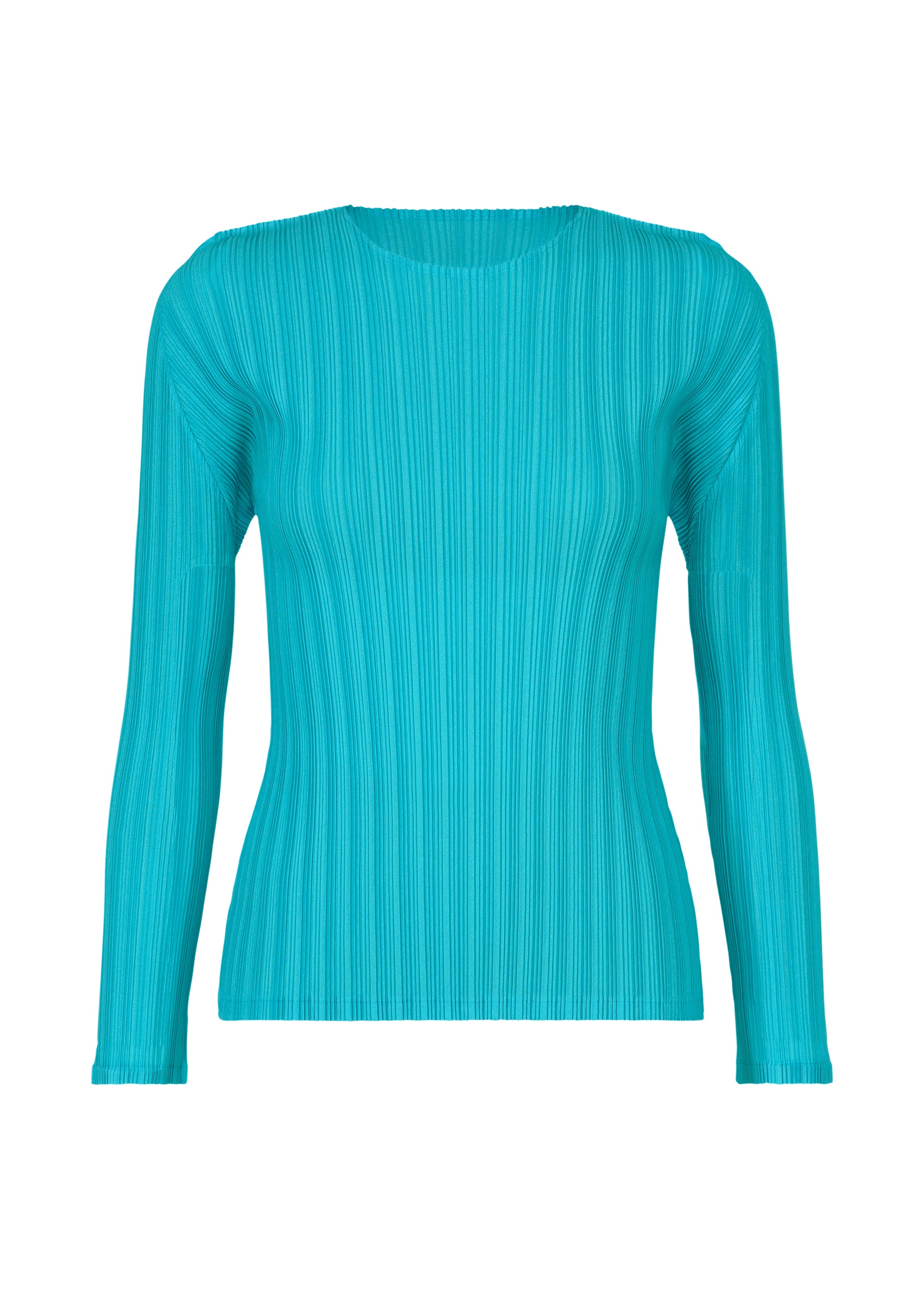 RIB PLEATS JANUARY、ウィメンズ_トップス_トップ、ブルー