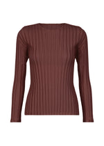 RIB PLEATS JANUARY、ウィメンズ_トップス_トップ、パープル
