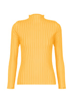 RIB PLEATS JANUARY、ウィメンズ_トップス_トップ、イエロー