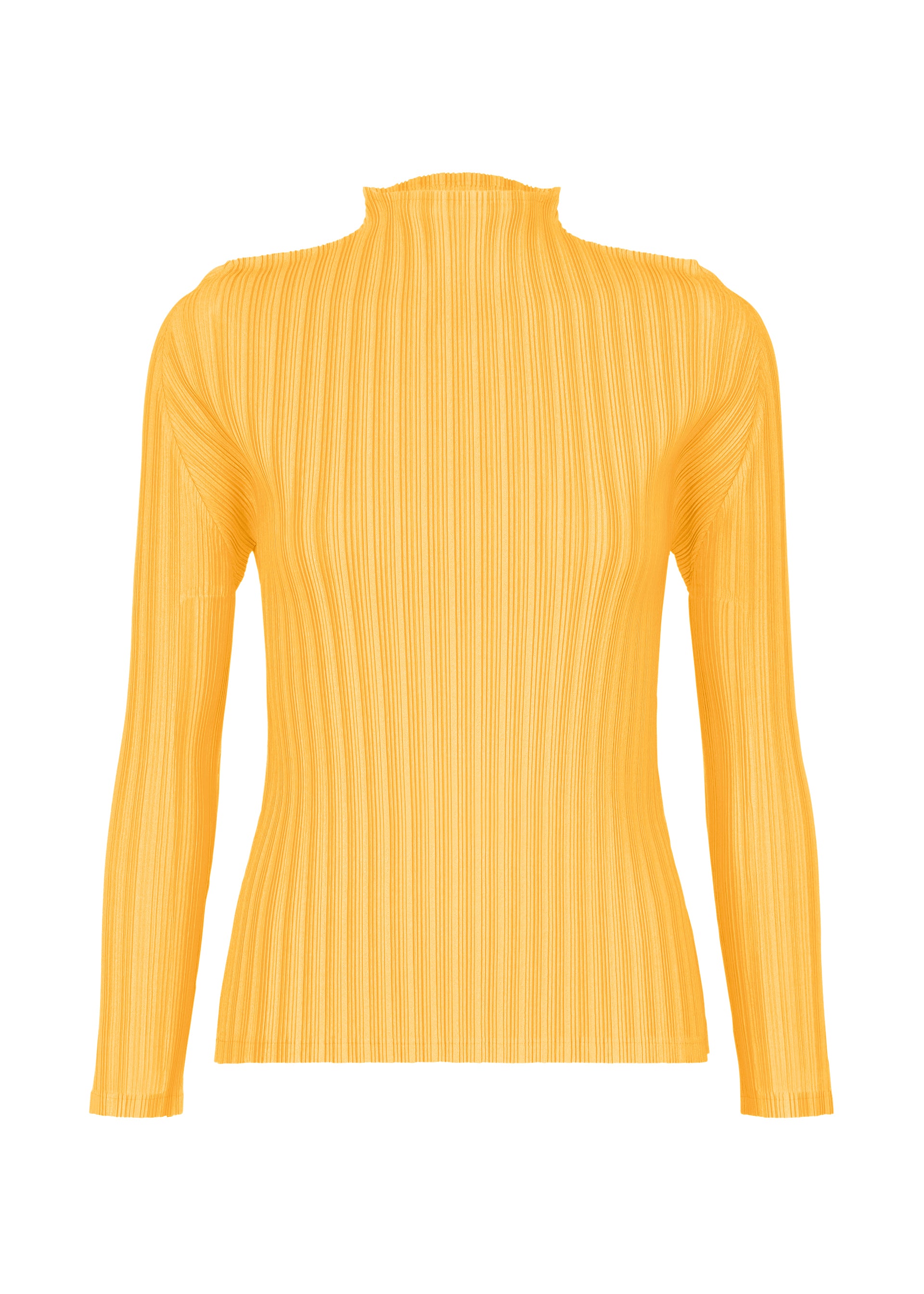 RIB PLEATS JANUARY、ウィメンズ_トップス_トップ、イエロー