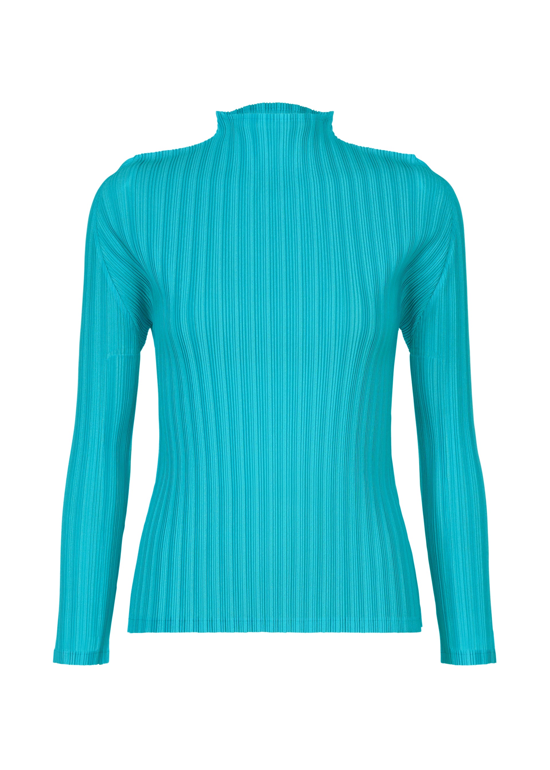 RIB PLEATS JANUARY、ウィメンズ_トップス_トップ、ブルー