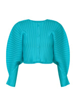 RIB PLEATS JANUARY、ウィメンズ_トップス_カーディガン、ブルー