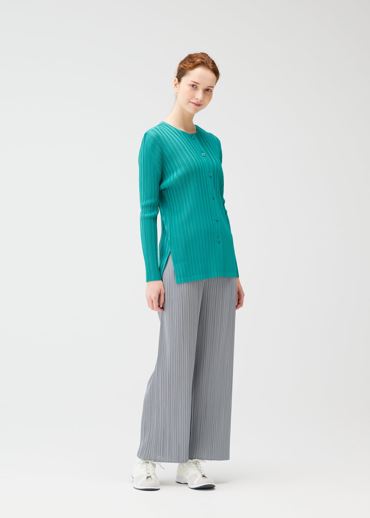 RIB PLEATS FEBRUARY、ウィメンズ_トップス_カーディガン、着用画像4