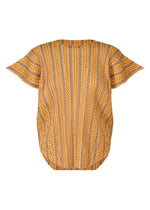 COTTON ZIGZAG、ウィメンズ_トップス_トップ、オレンジ