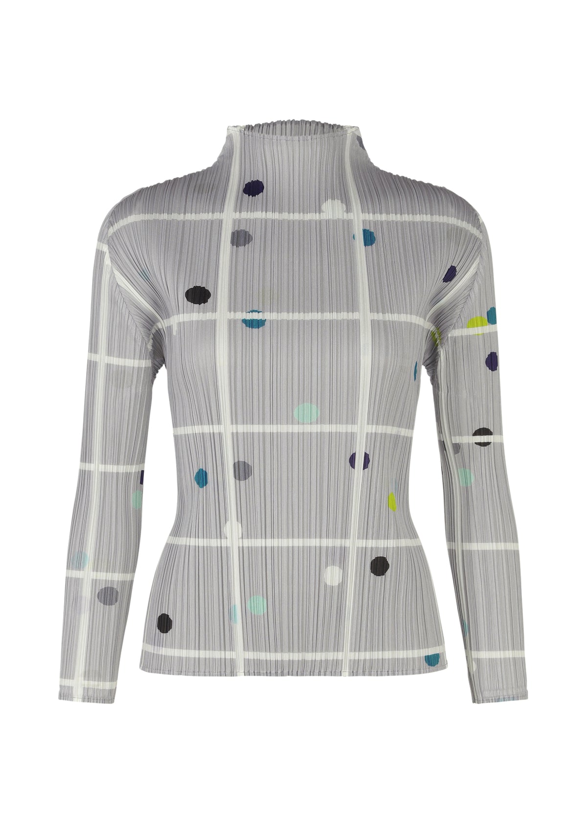 CROSSING DOTS、ウィメンズ_トップス_トップ、グレー