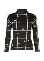 CROSSING DOTS、ウィメンズ_トップス_トップ、ブラック