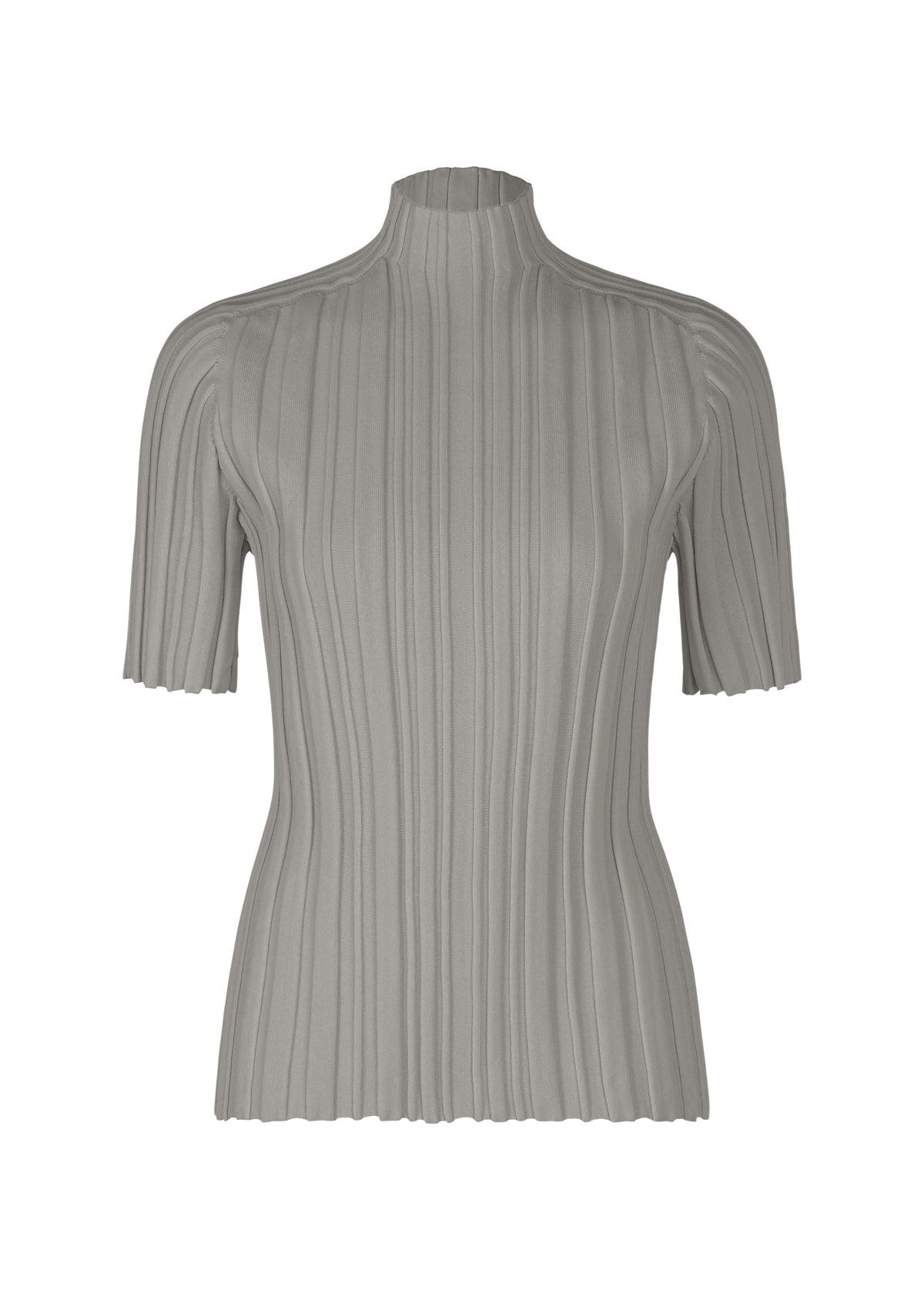 RIB KNIT、ウィメンズ_ニット、グレー