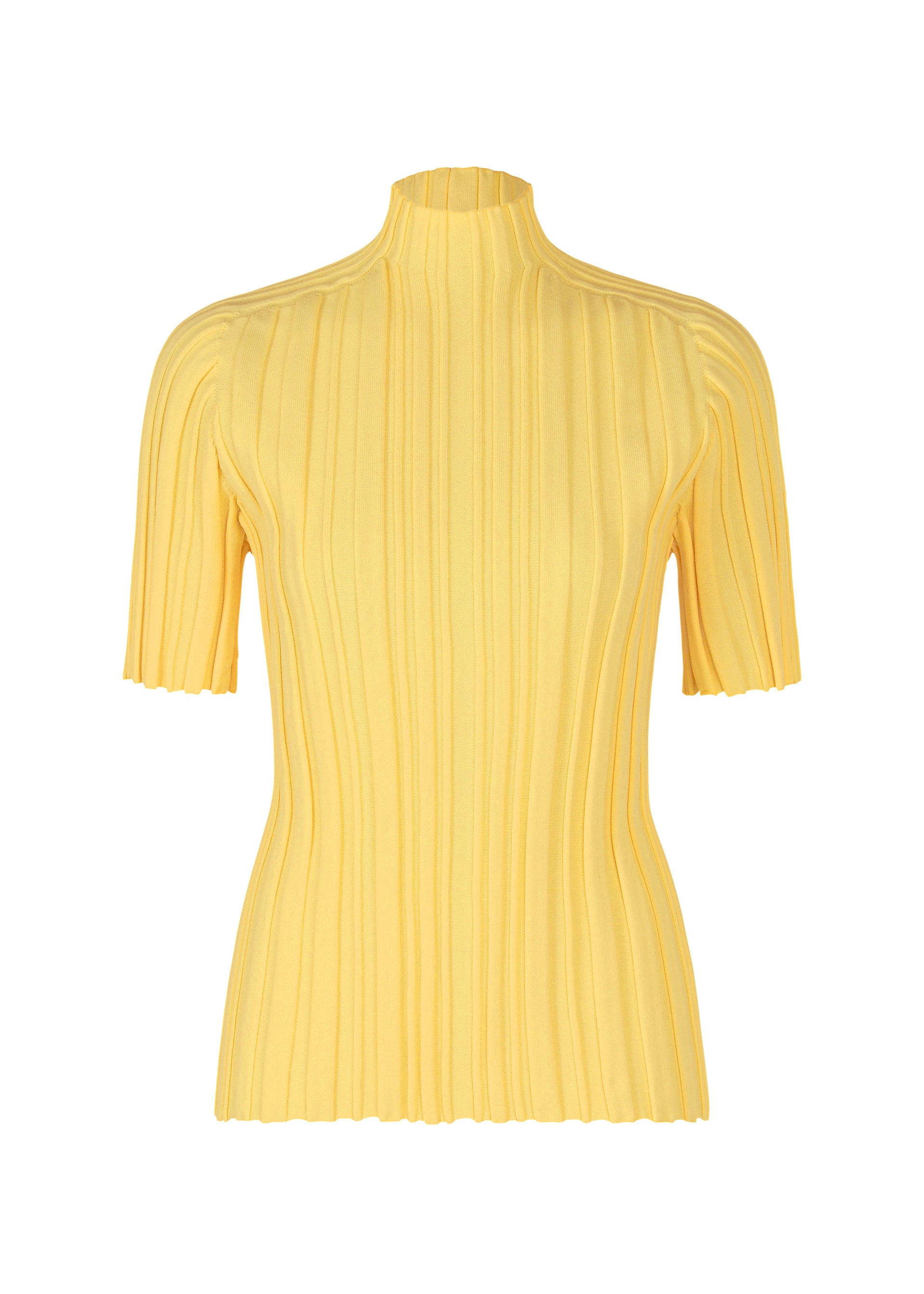 RIB KNIT、ウィメンズ_ニット、イエロー