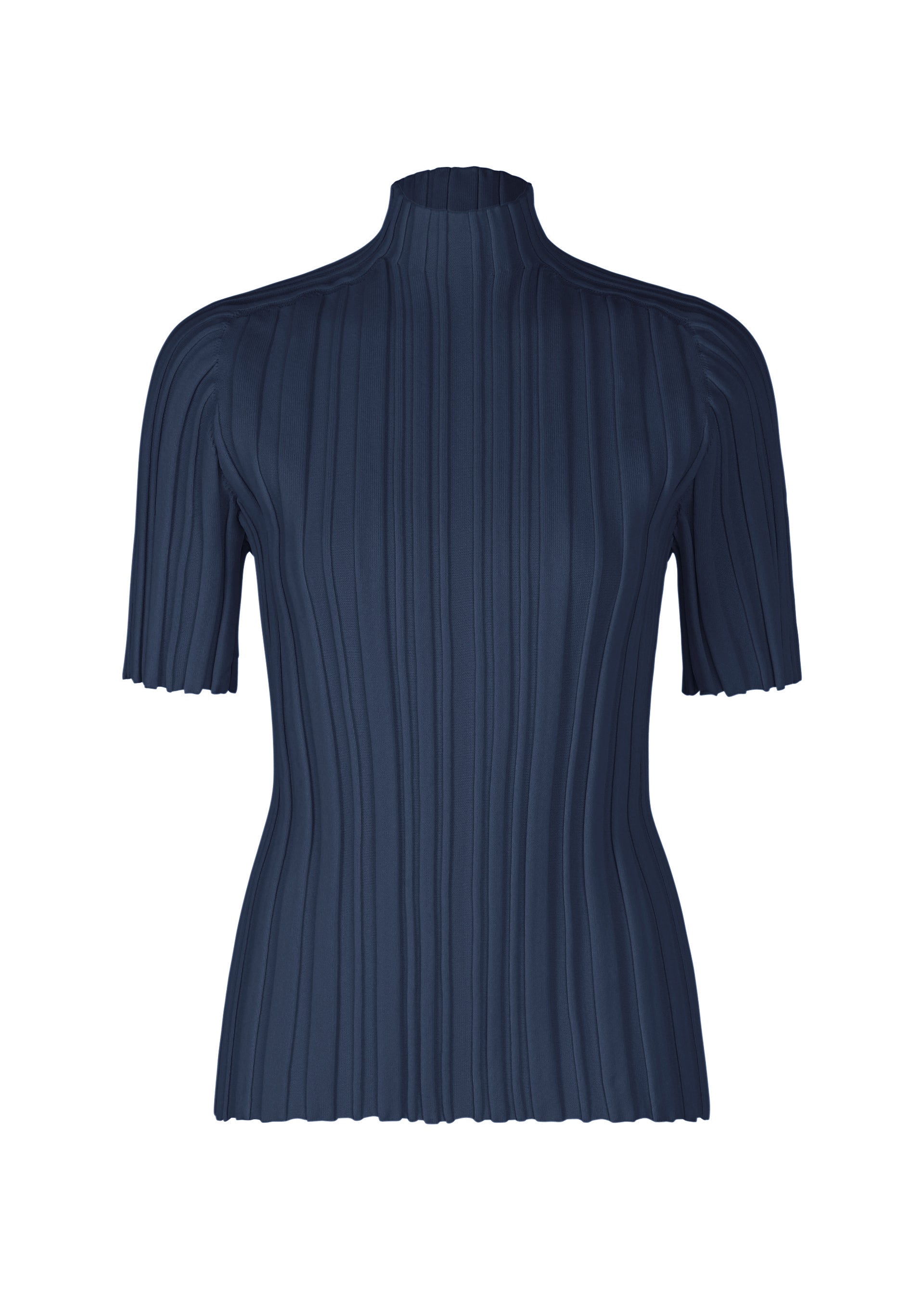 RIB KNIT、ウィメンズ_ニット、ネイビー