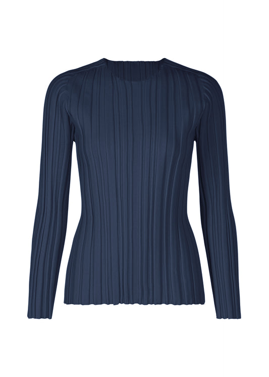 RIB KNIT、ウィメンズ_ニット、ネイビー