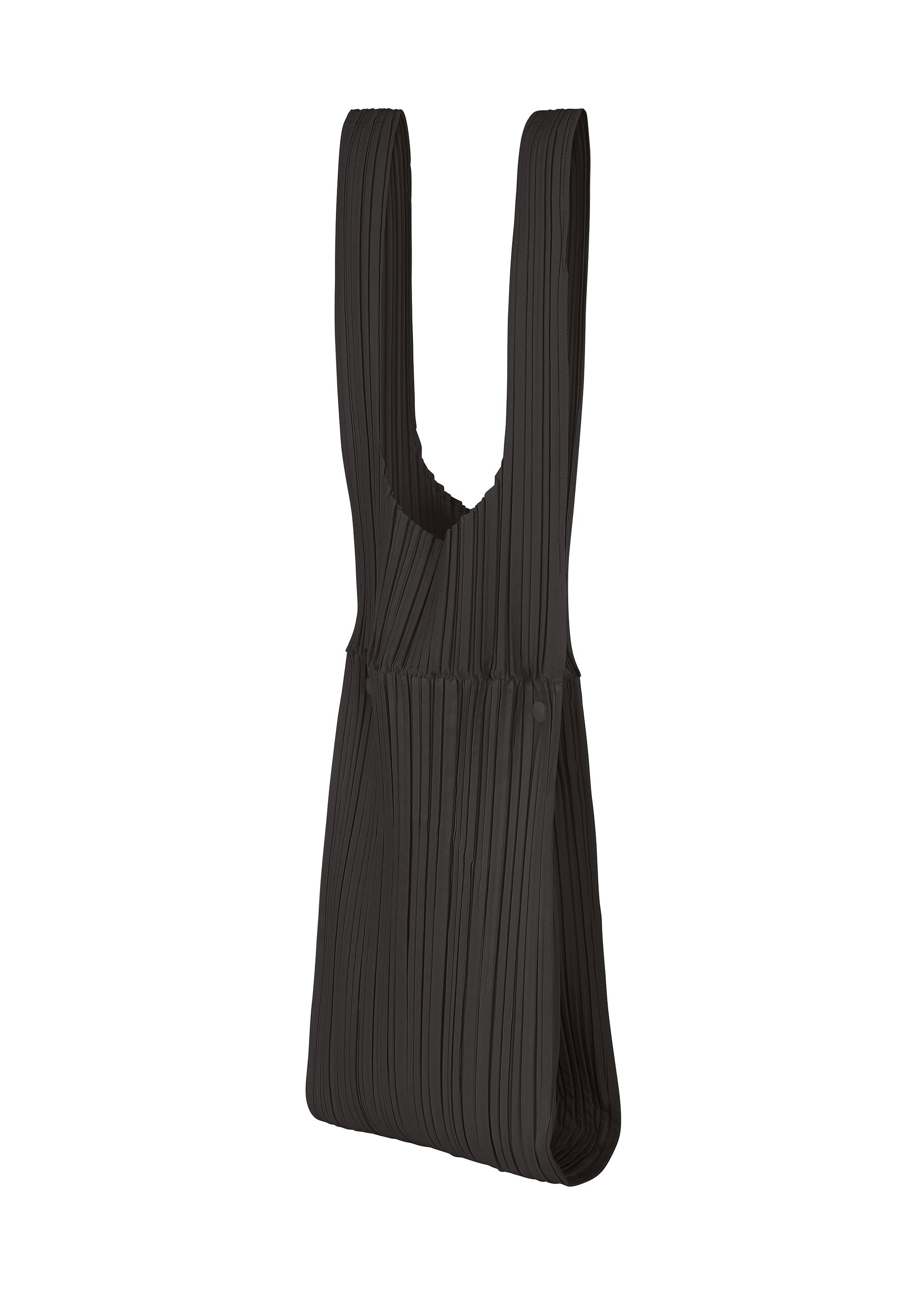 PLEATS BRIDGE BAG、バッグ&財布_トートバッグ、ブラック