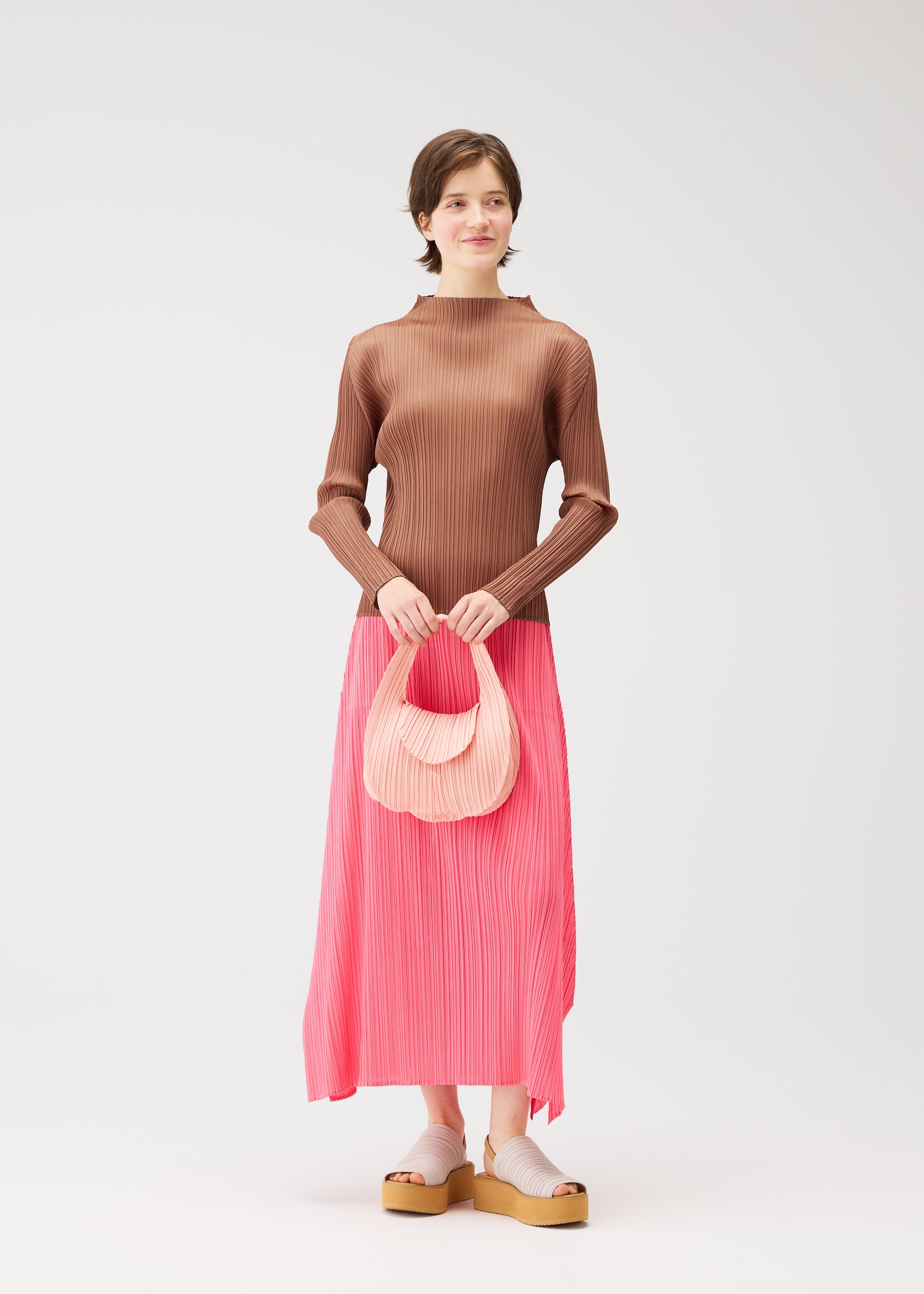 PLEATS SEEDS BAG、バッグ&財布_ハンドバッグ、着用画像1