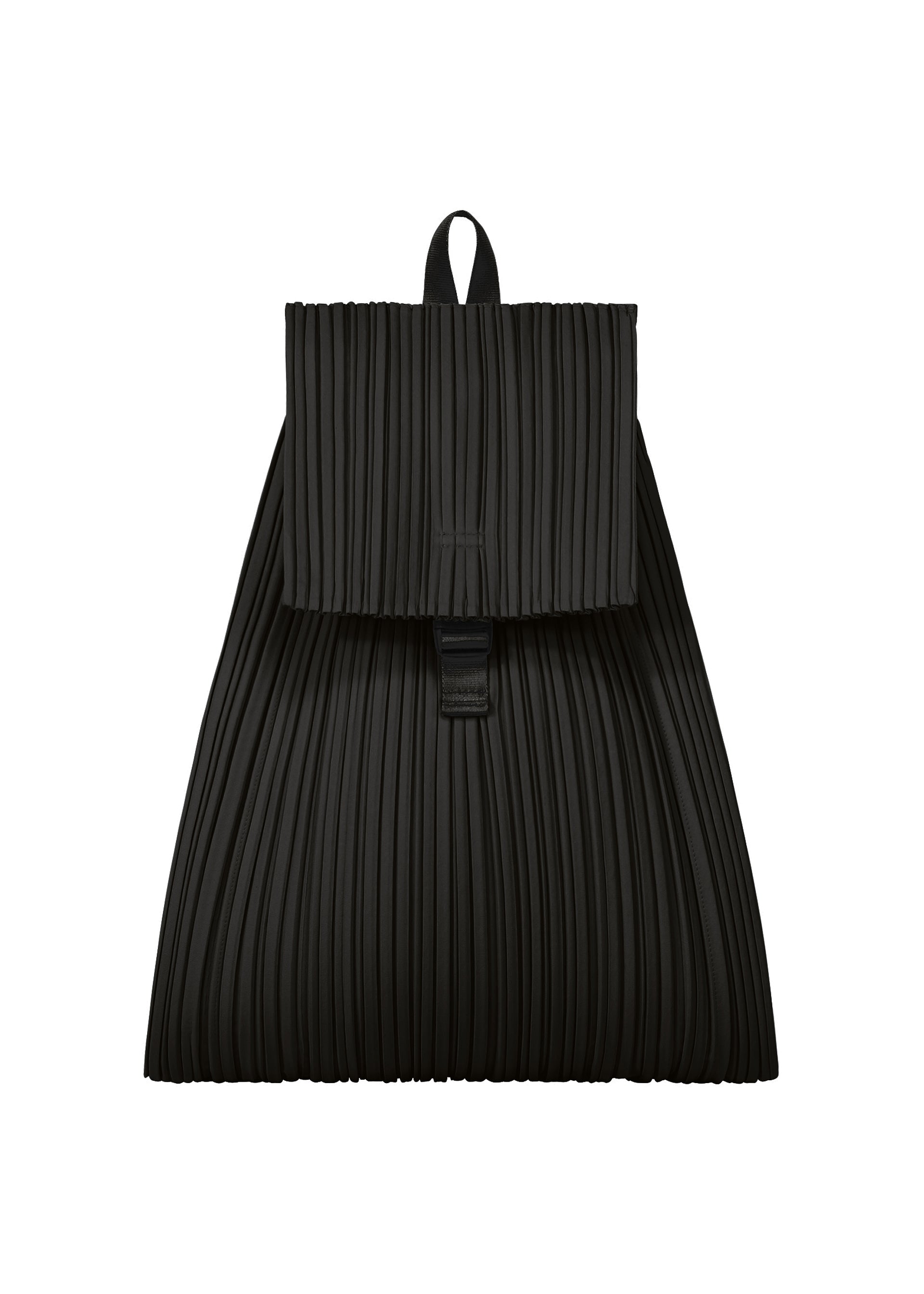 PLEATS KNAPSACK、バッグ&財布_バックパック、ブラック