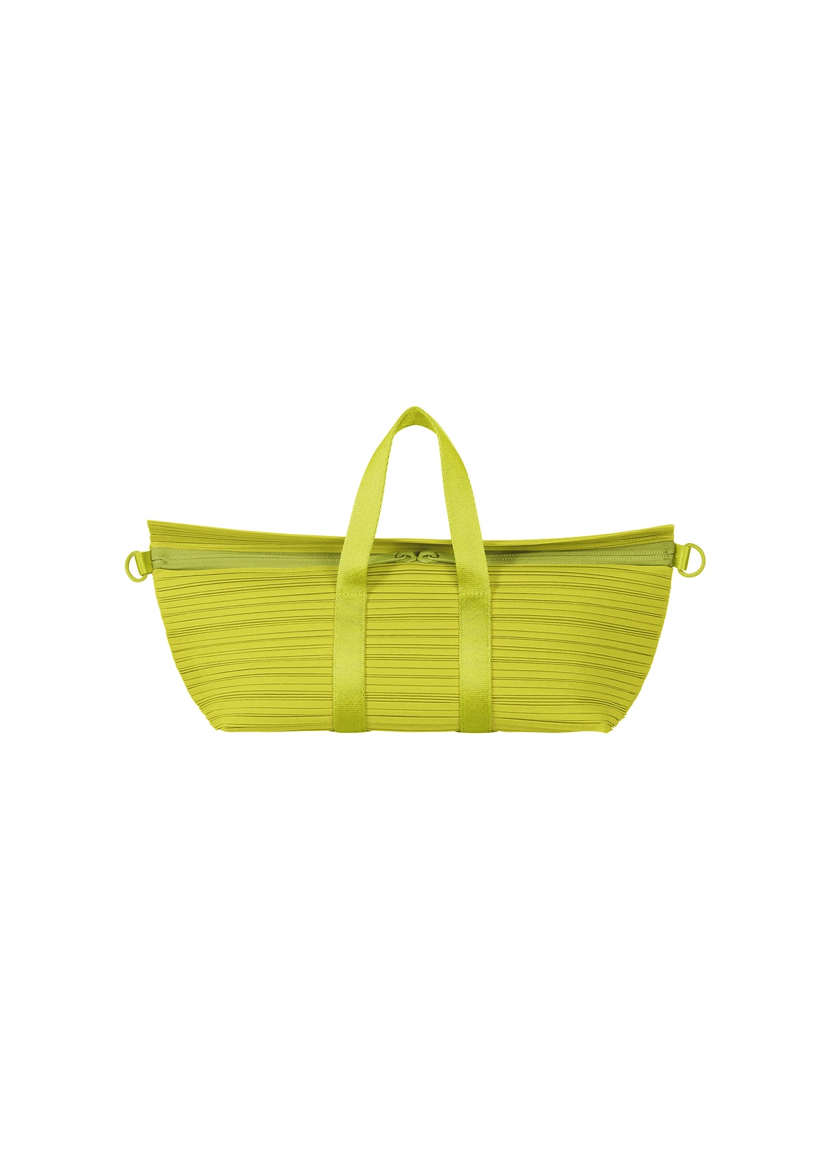 PLEATS BOSTON BAG、バッグ&財布_ハンドバッグ、グリーン