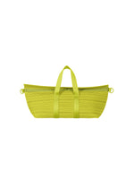 PLEATS BOSTON BAG、バッグ&財布_ハンドバッグ、グリーン