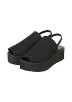 PLEATS KNIT SANDALS