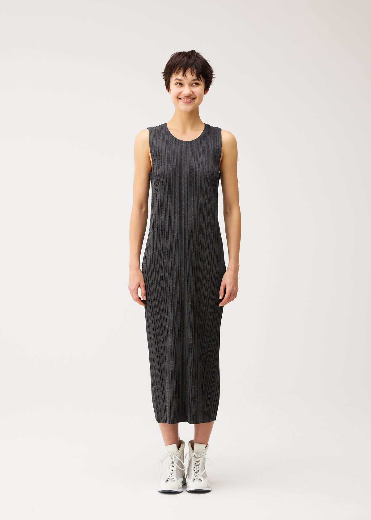 COTTON DENIM BLACK、ウィメンズ_ワンピース、着用画像1