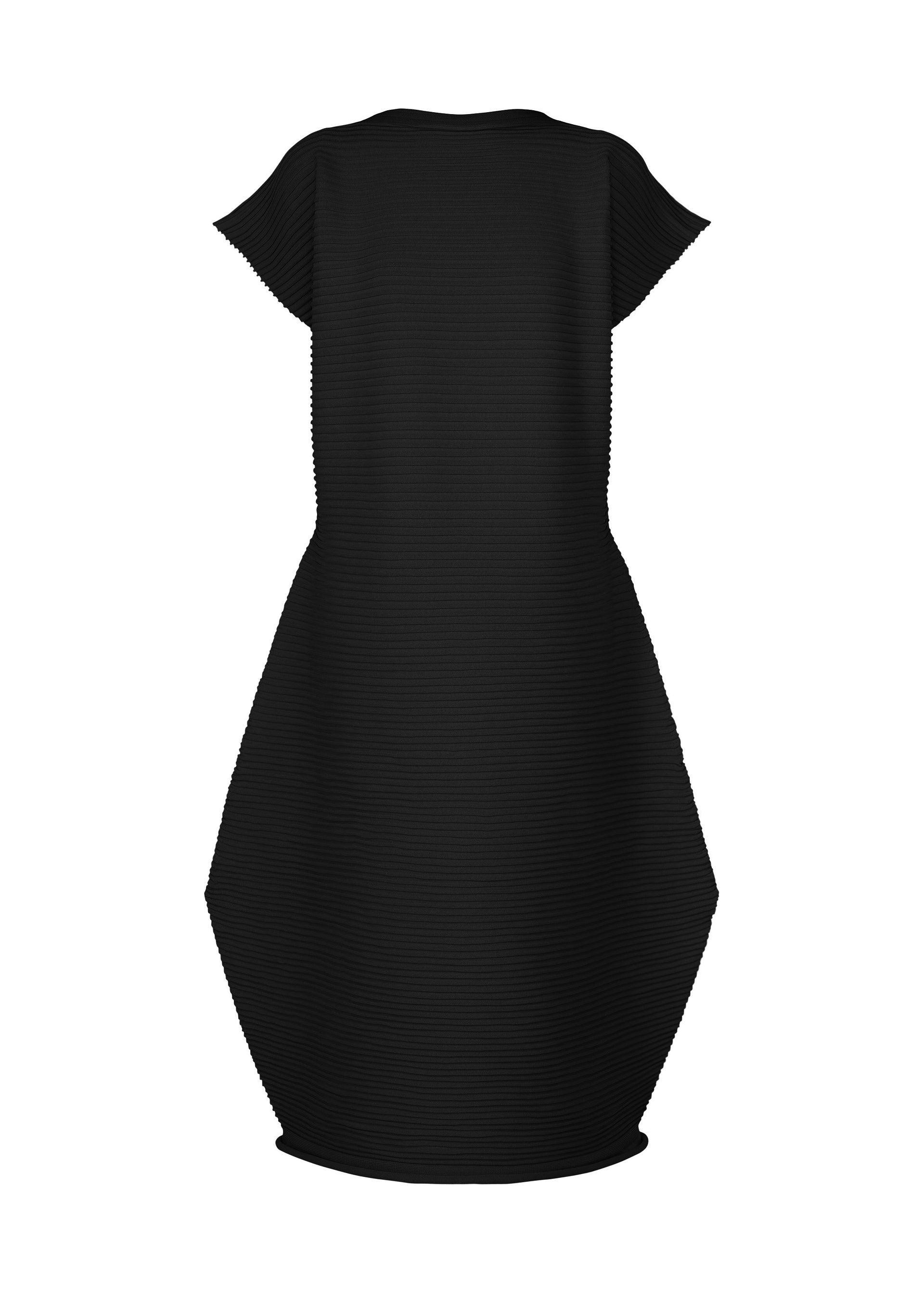 ZIG ZAG KNIT、ウィメンズ_ワンピース、ブラック